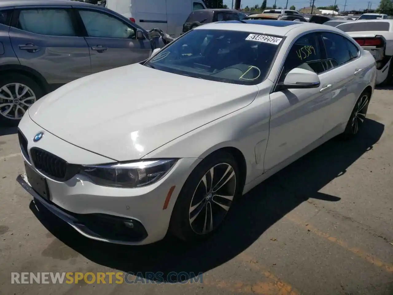 2 Photograph of a damaged car WBA4J1C06LCE59195 BMW 4 SERIES 2020
