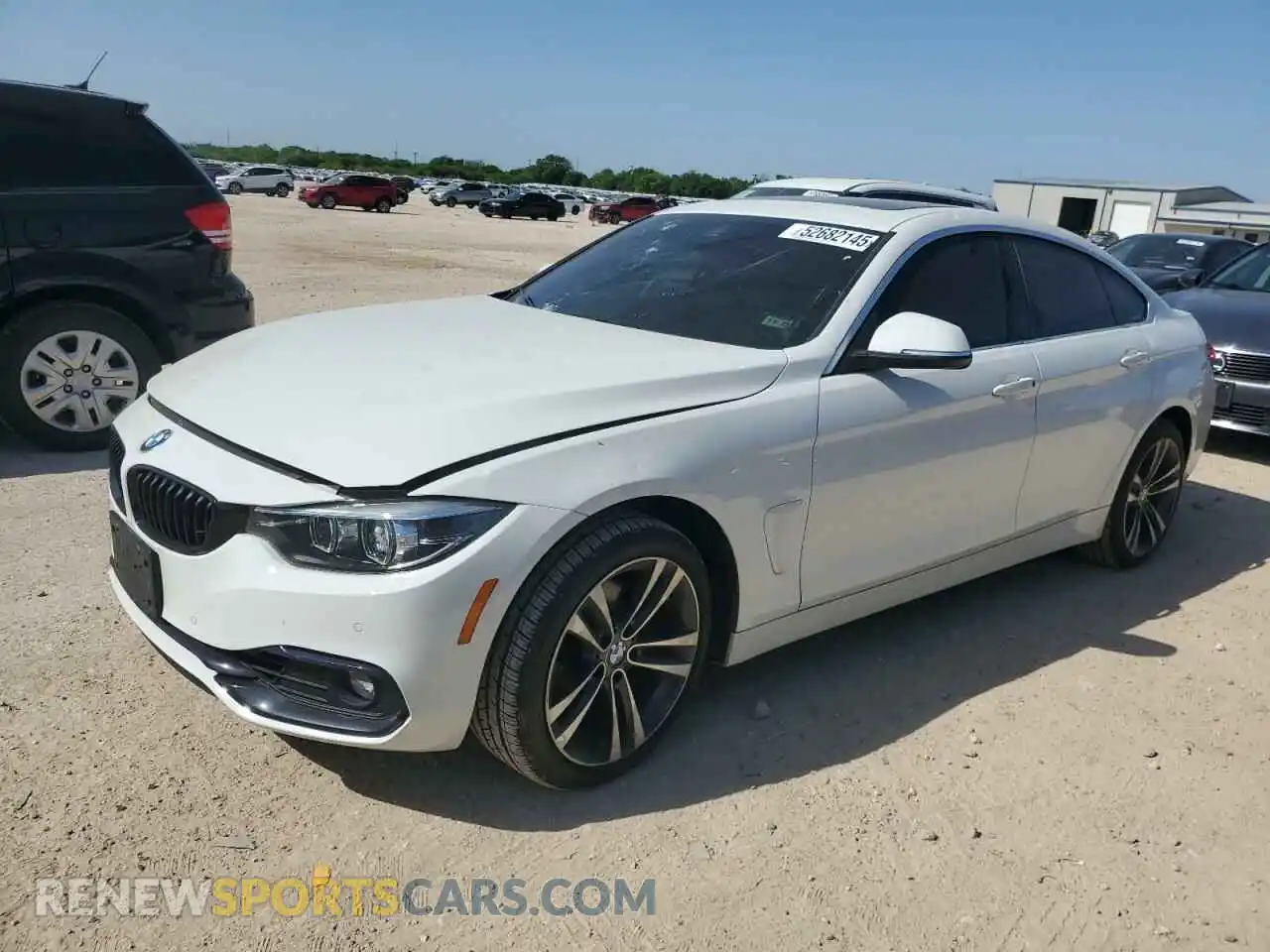 1 fotografías del automóvil dañado WBA4J3C04LBL11657 BMW 4 SERIES 2020