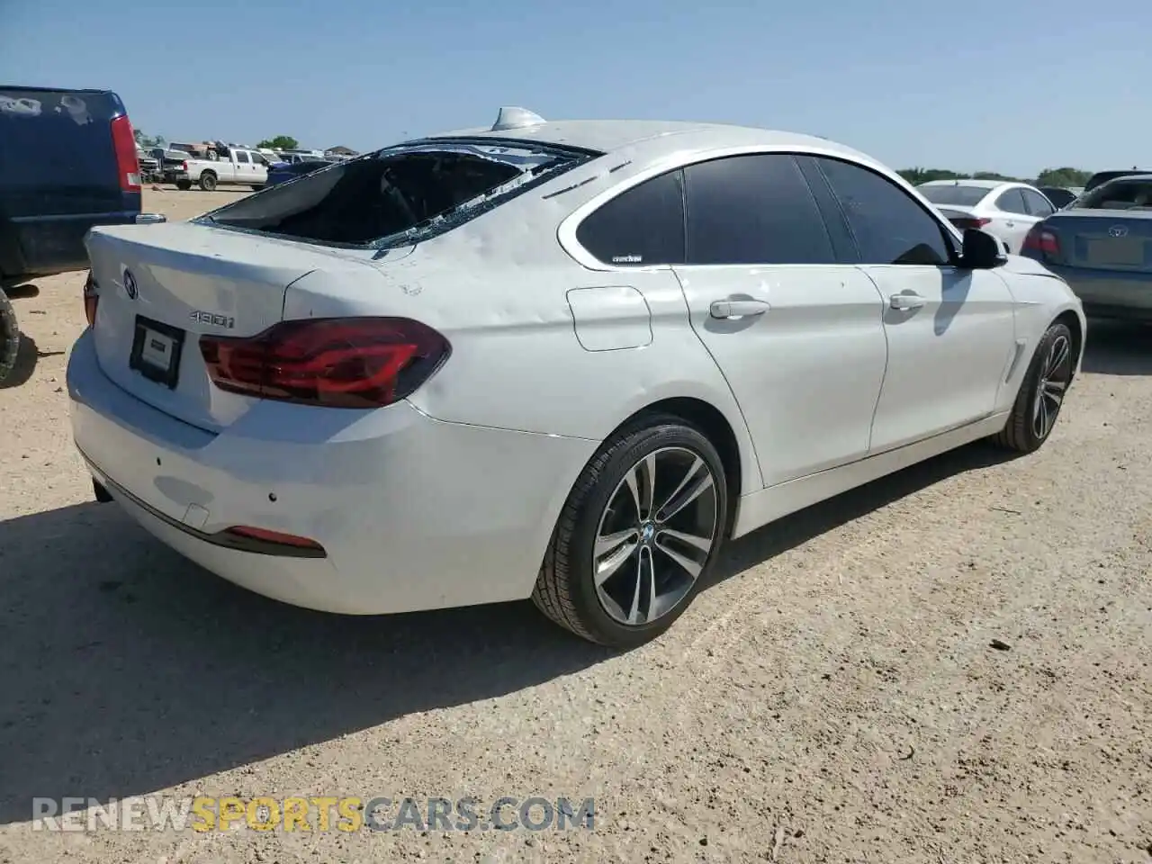 3 fotografías del automóvil dañado WBA4J3C04LBL11657 BMW 4 SERIES 2020