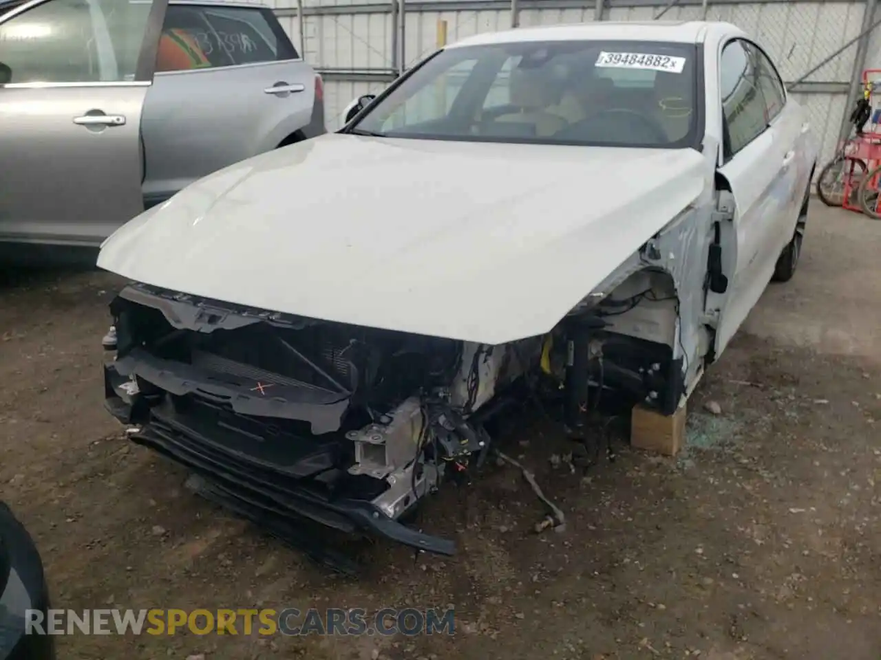 2 fotografías del automóvil dañado WBA4J3C07LBL11880 BMW 4 SERIES 2020