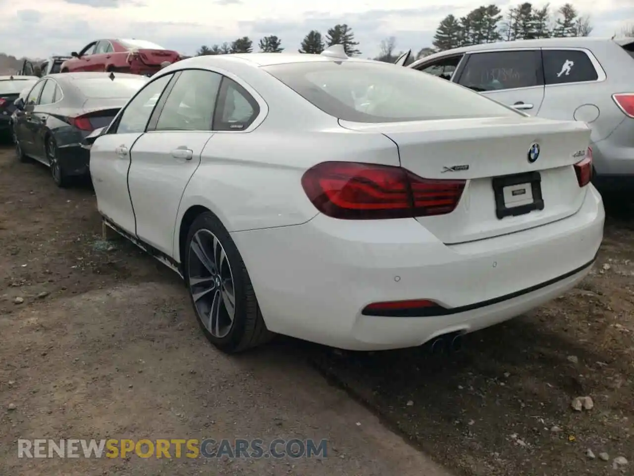3 fotografías del automóvil dañado WBA4J3C07LBL11880 BMW 4 SERIES 2020