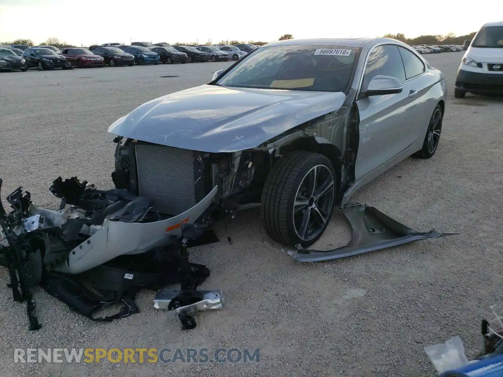 2 Photograph of a damaged car WBA4W7C04LFH14705 BMW 4 SERIES 2020