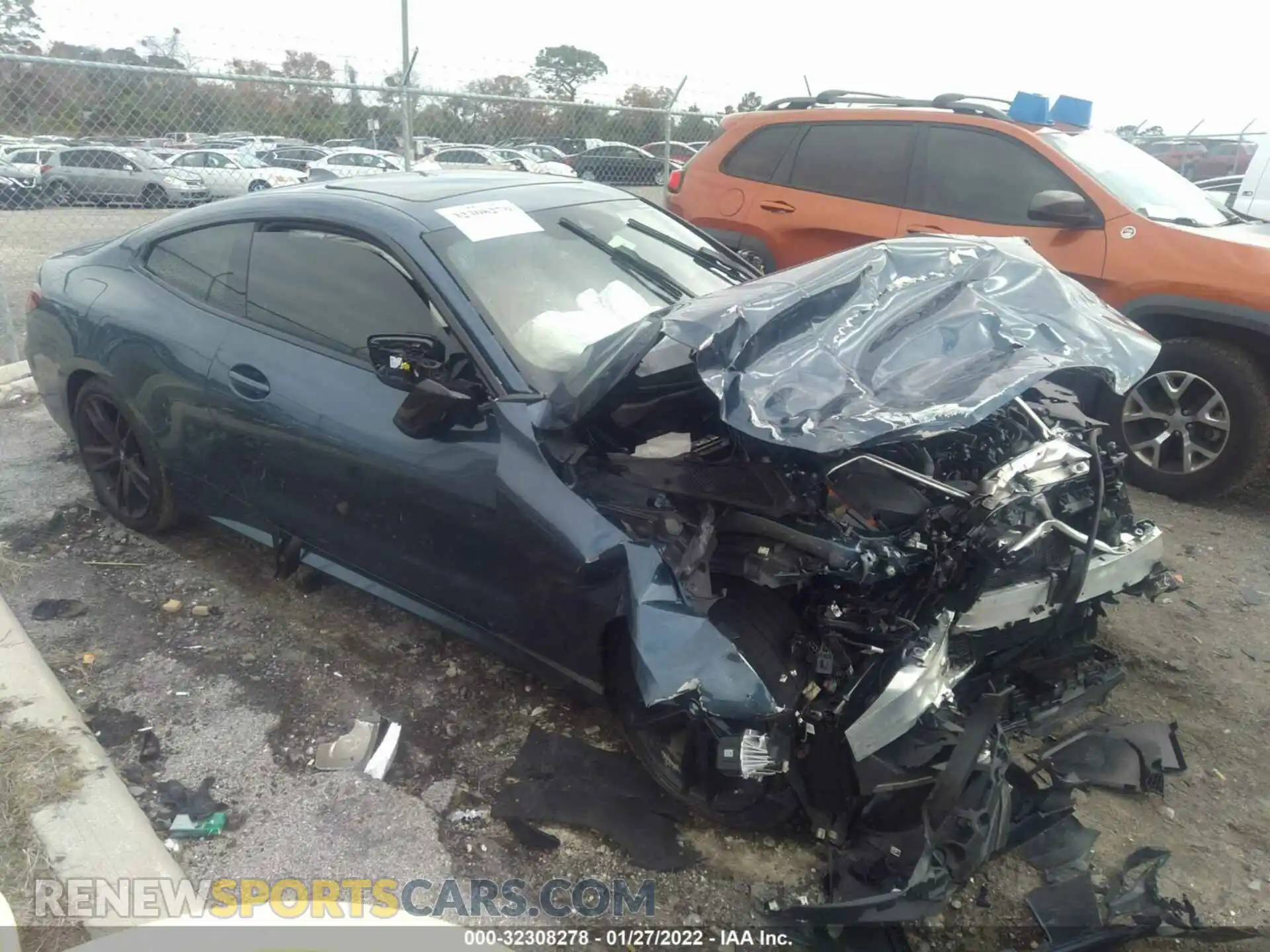 1 Photograph of a damaged car WBA13AR04MCF91281 BMW 4 SERIES 2021