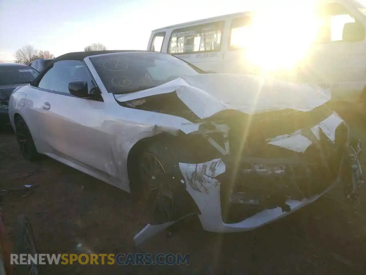 1 Photograph of a damaged car WBA23AT03MCG68316 BMW 4 SERIES 2021