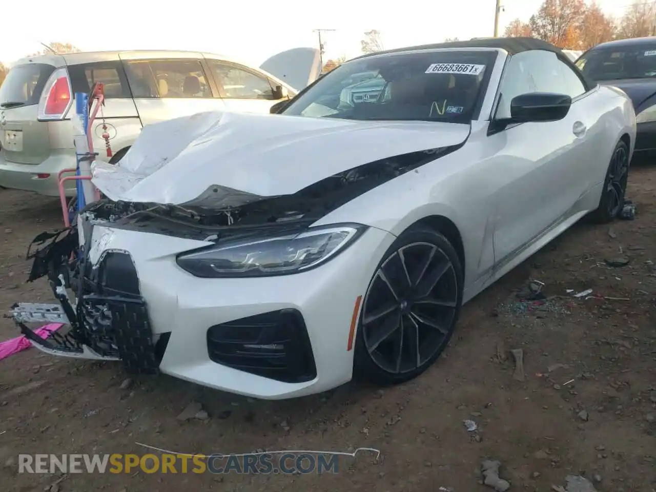 2 Photograph of a damaged car WBA23AT03MCG68316 BMW 4 SERIES 2021