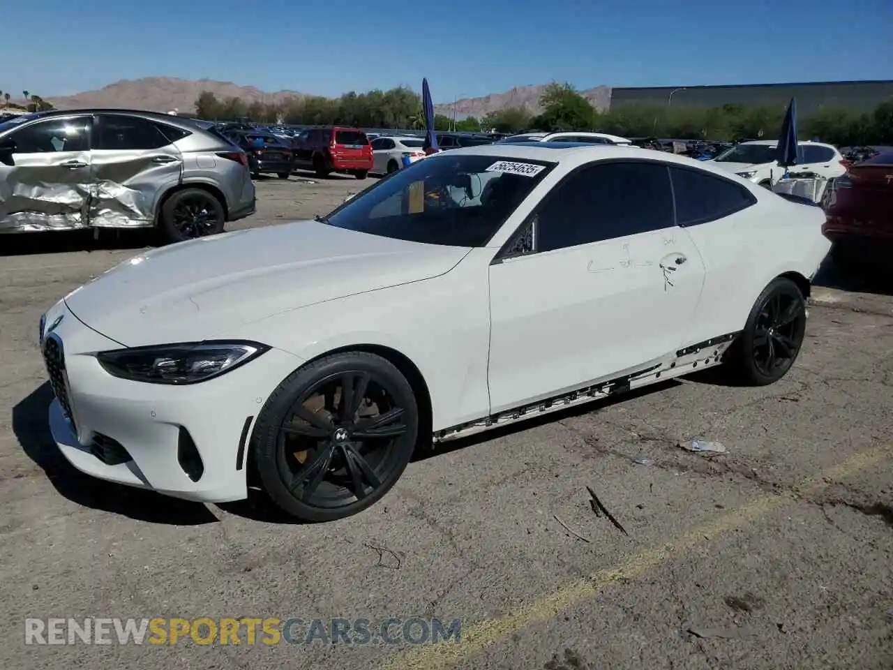 1 Photograph of a damaged car WBA53AP00MCF67113 BMW 4 SERIES 2021