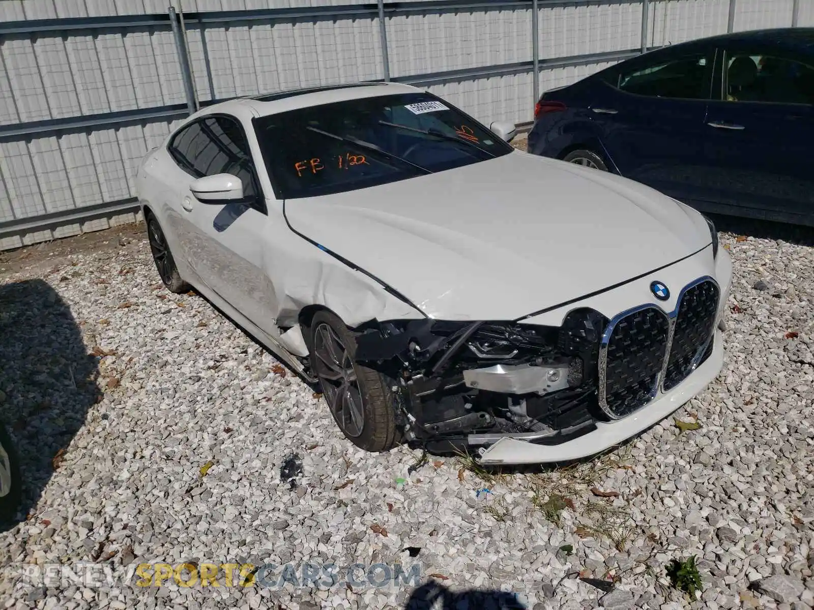 1 Photograph of a damaged car WBA53AP00MCG04144 BMW 4 SERIES 2021