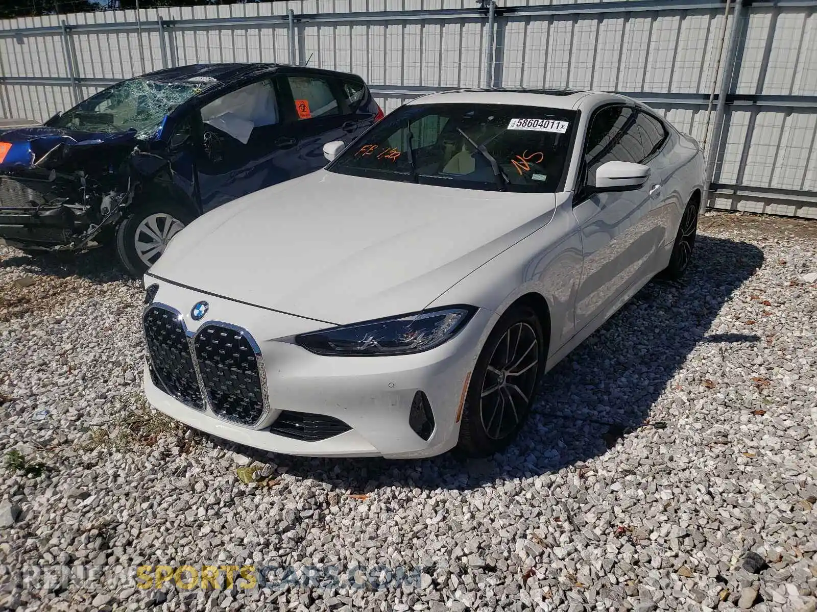 2 Photograph of a damaged car WBA53AP00MCG04144 BMW 4 SERIES 2021