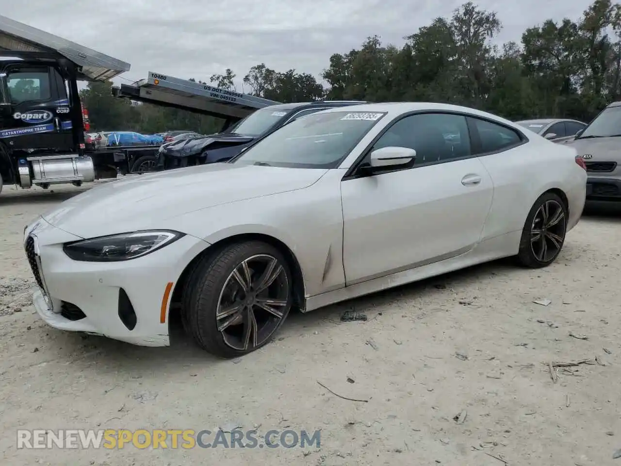 1 Photograph of a damaged car WBA53AP01MCF36632 BMW 4 SERIES 2021