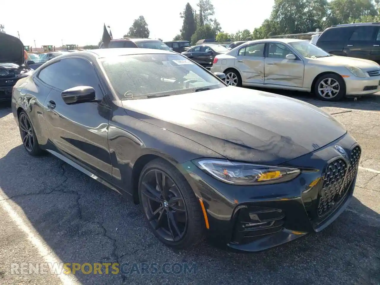 1 Photograph of a damaged car WBA53AP01MCG10681 BMW 4 SERIES 2021