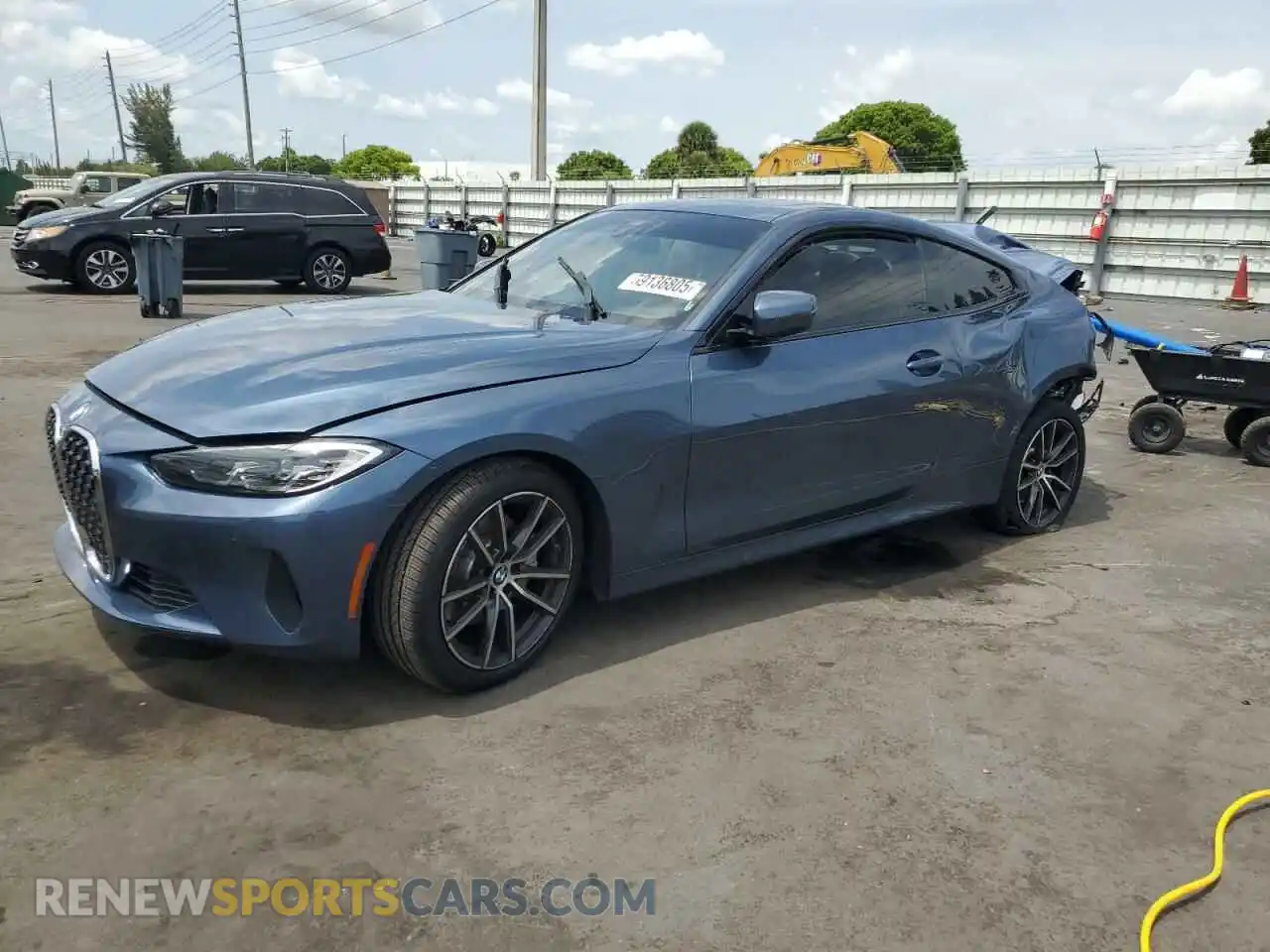 1 Photograph of a damaged car WBA53AP06MCF79573 BMW 4 SERIES 2021