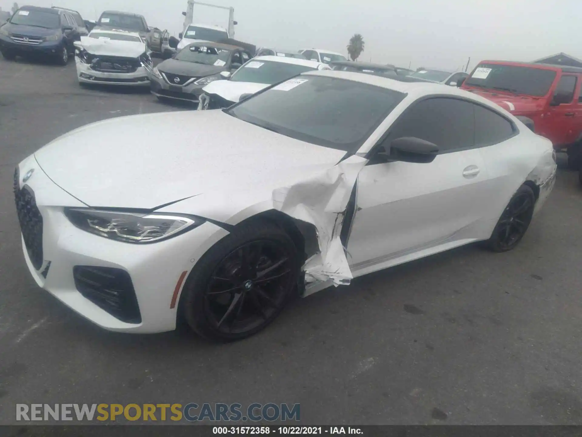 2 Photograph of a damaged car WBA53AP06MCF91321 BMW 4 SERIES 2021