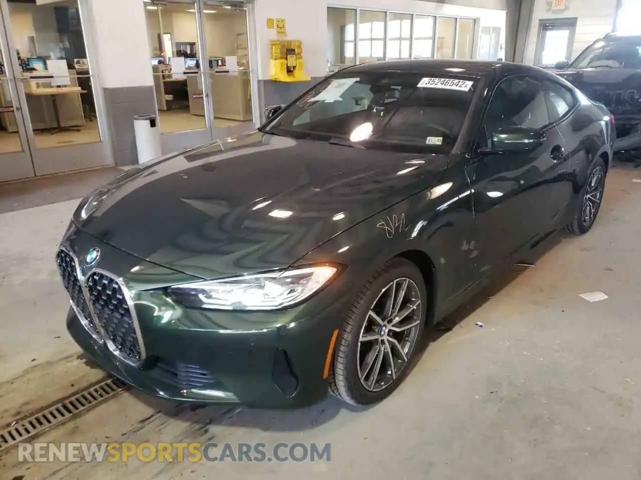 2 fotografías del automóvil dañado WBA53AP07MCG01399 BMW 4 SERIES 2021