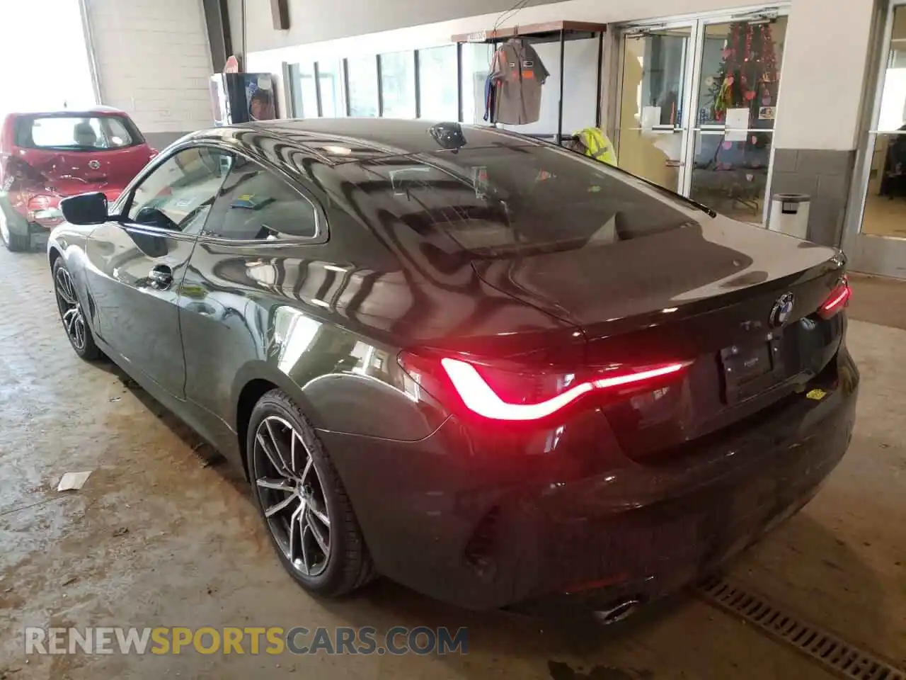 3 fotografías del automóvil dañado WBA53AP07MCG01399 BMW 4 SERIES 2021