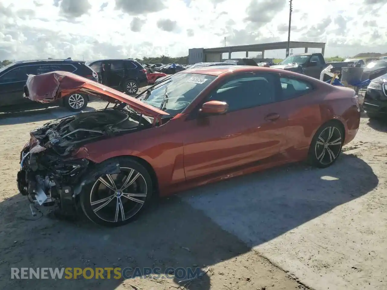 1 Photograph of a damaged car WBA53AP07MCG08045 BMW 4 SERIES 2021
