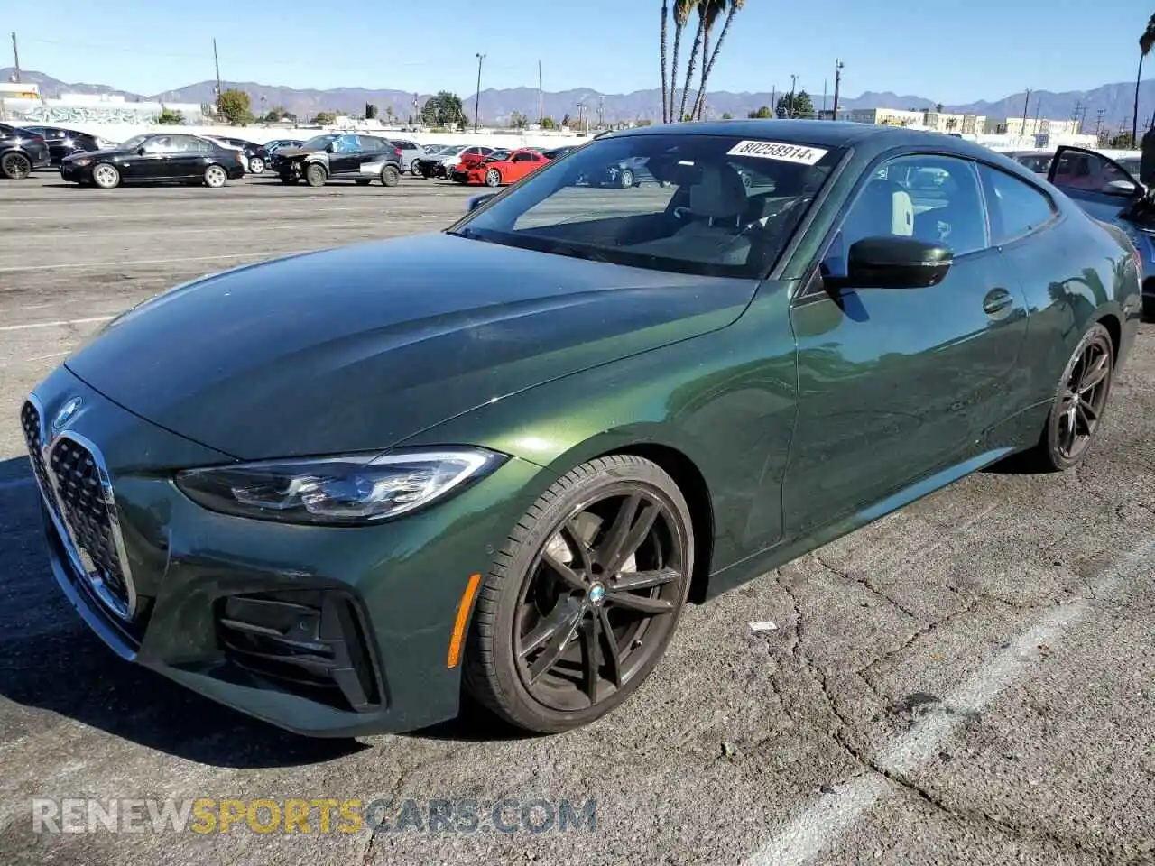 1 Photograph of a damaged car WBA53AP07MCG39926 BMW 4 SERIES 2021
