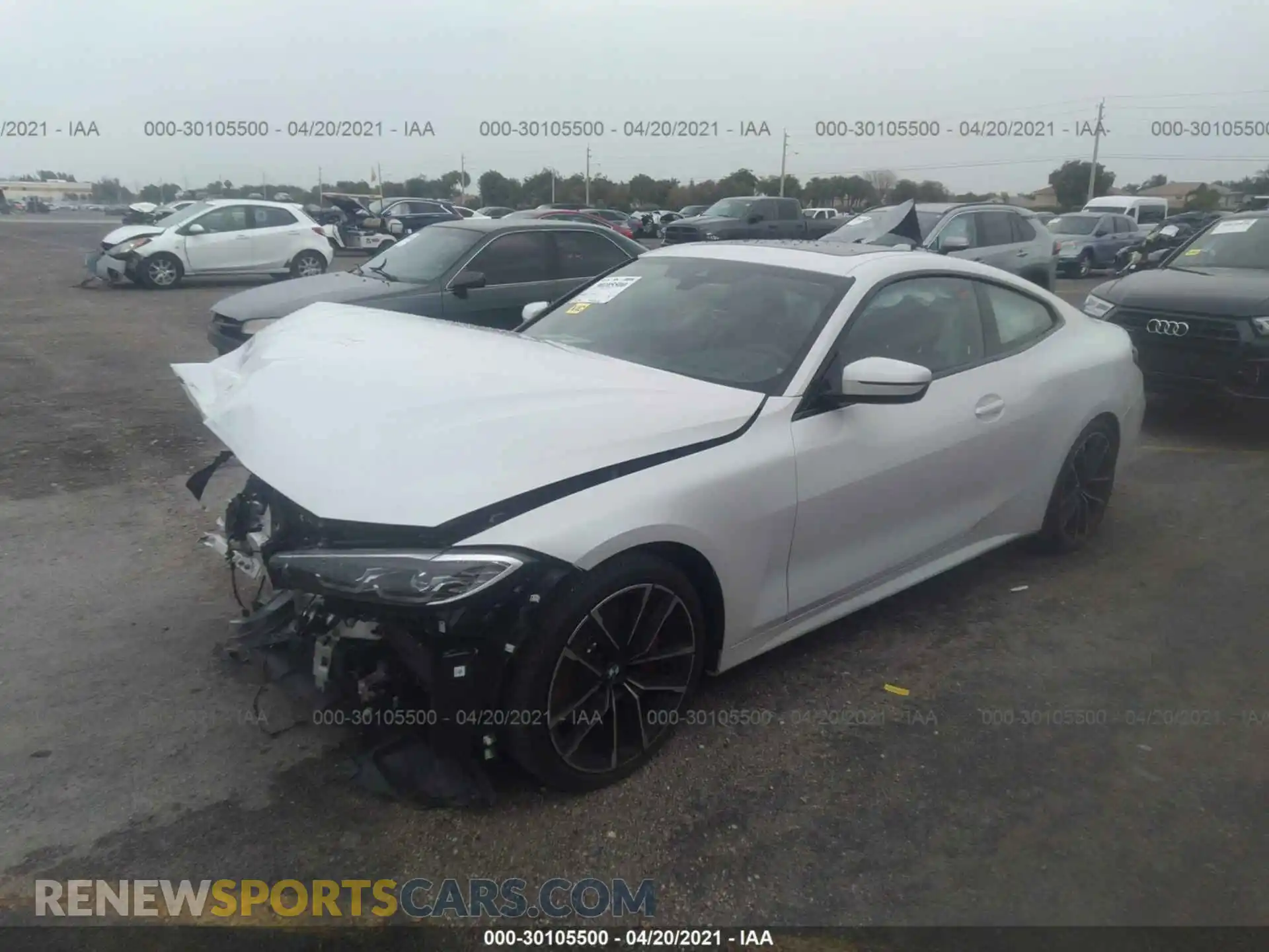 2 Photograph of a damaged car WBA53AP08MCG09480 BMW 4 SERIES 2021