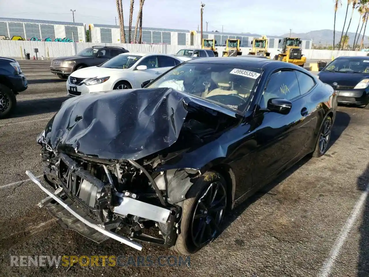 2 Photograph of a damaged car WBA53AP09MCF75985 BMW 4 SERIES 2021