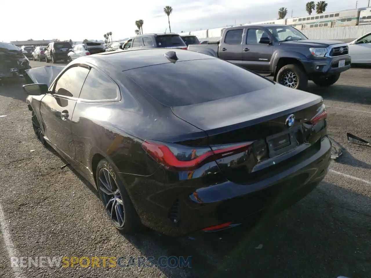 3 Photograph of a damaged car WBA53AP09MCF75985 BMW 4 SERIES 2021