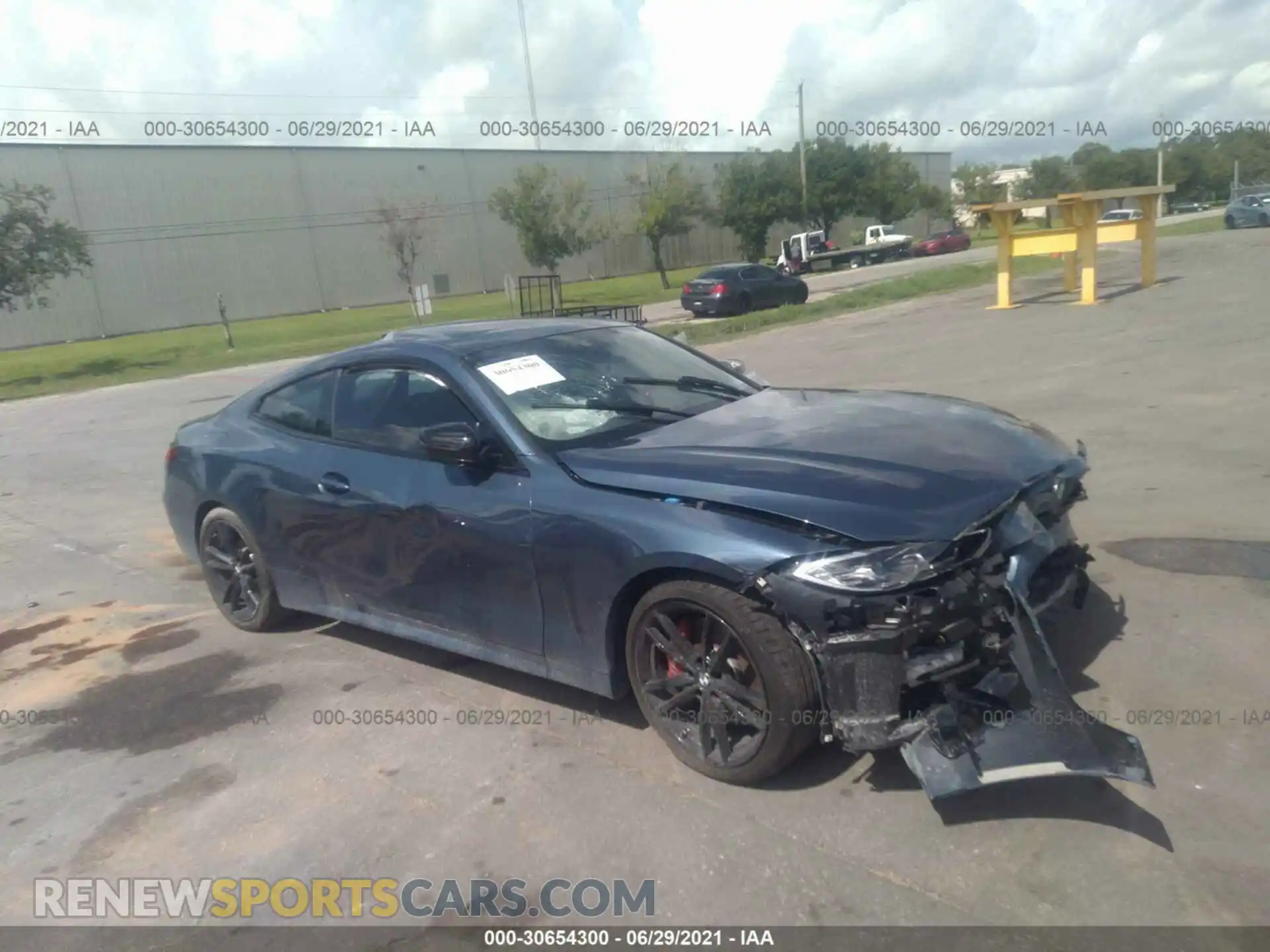 1 Photograph of a damaged car WBA53AP09MCG23291 BMW 4 SERIES 2021