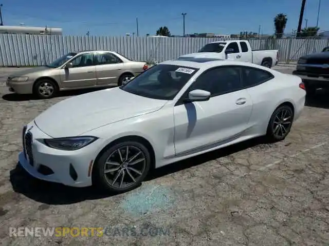 1 Photograph of a damaged car WBA53AP09MCG29916 BMW 4 SERIES 2021