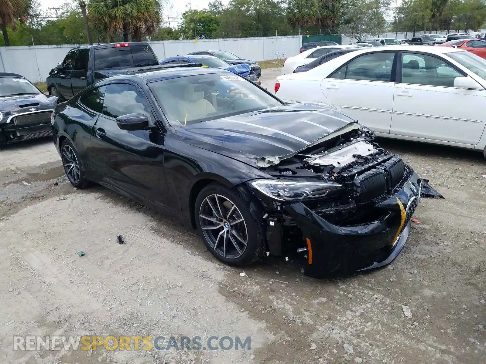 1 Photograph of a damaged car WBA53AP09MCG84382 BMW 4 SERIES 2021