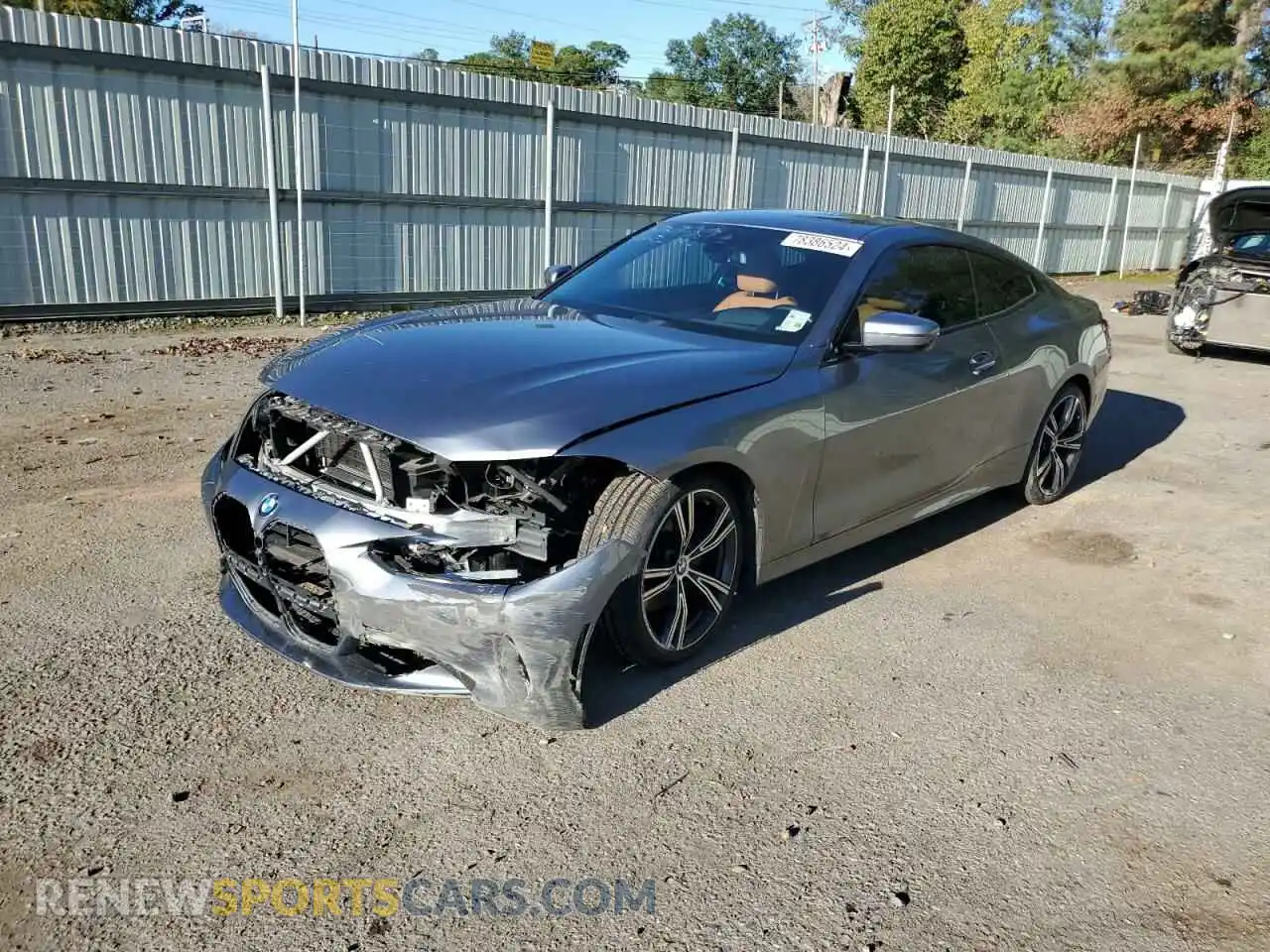 1 Photograph of a damaged car WBA53AP0XMCG66960 BMW 4 SERIES 2021