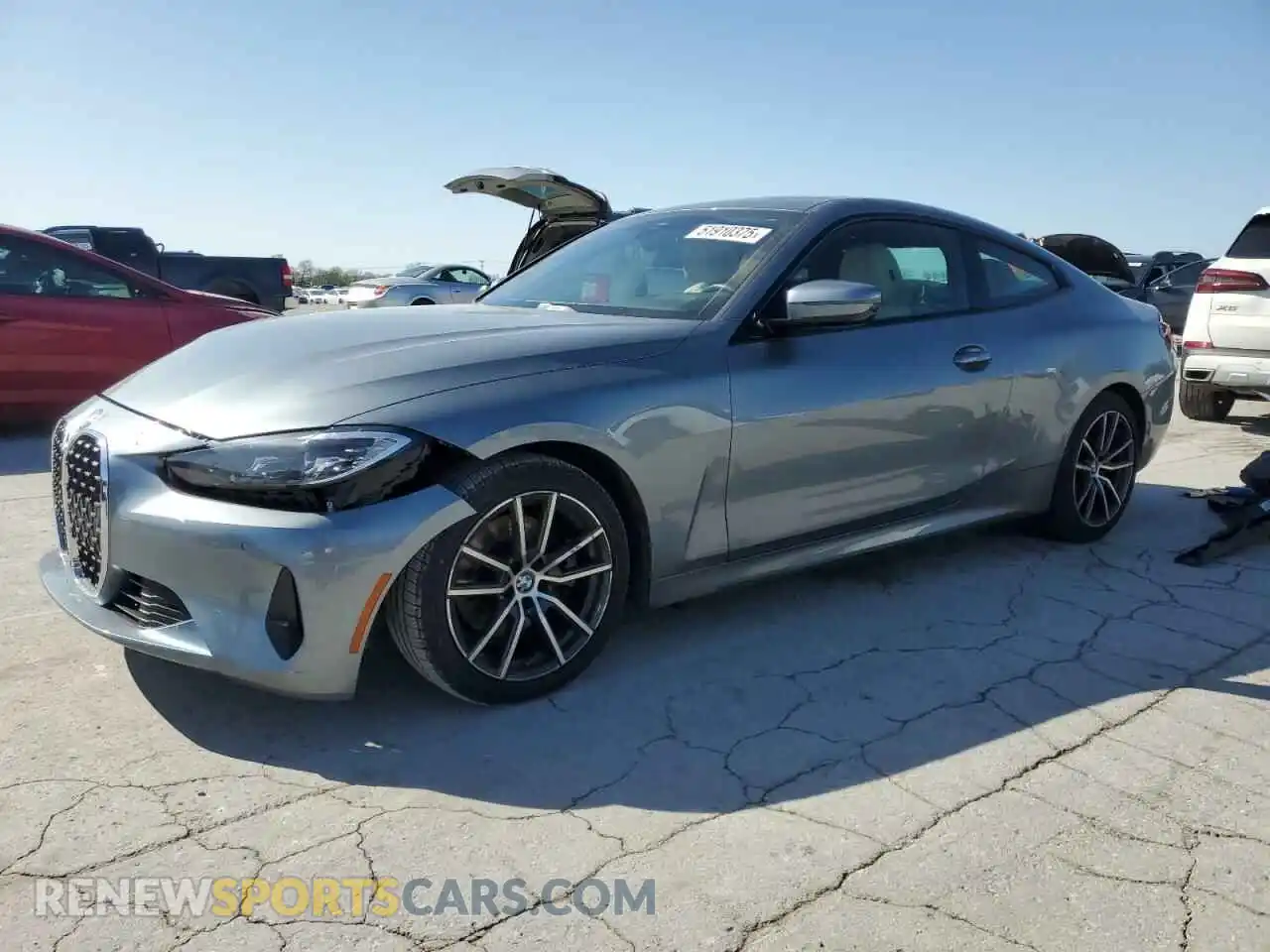 1 Photograph of a damaged car WBA73AP00MCG01365 BMW 4 SERIES 2021