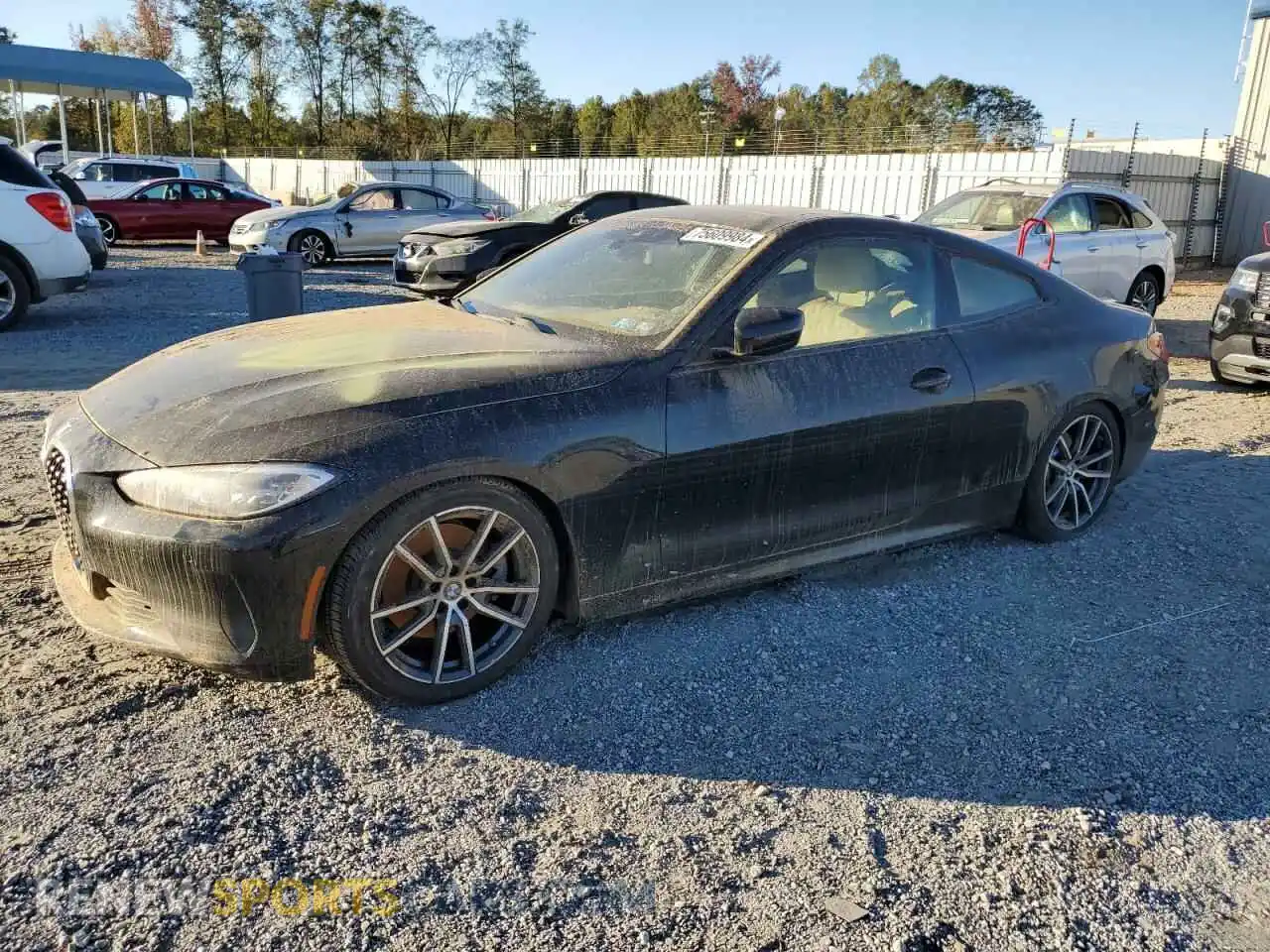1 Photograph of a damaged car WBA73AP01MCG06722 BMW 4 SERIES 2021