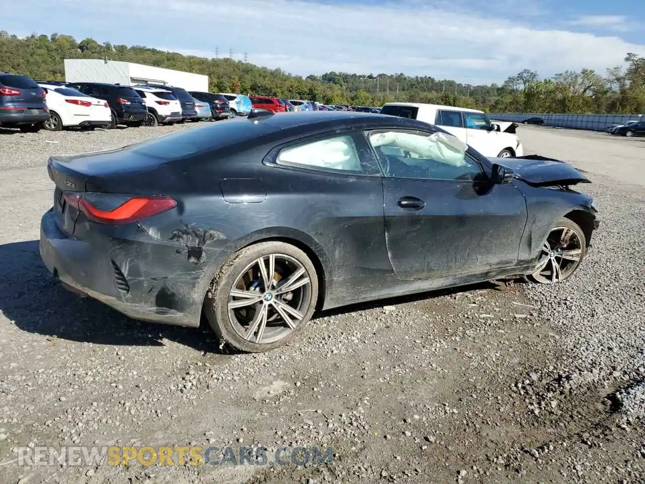 3 Photograph of a damaged car WBA73AP03MCF74596 BMW 4 SERIES 2021