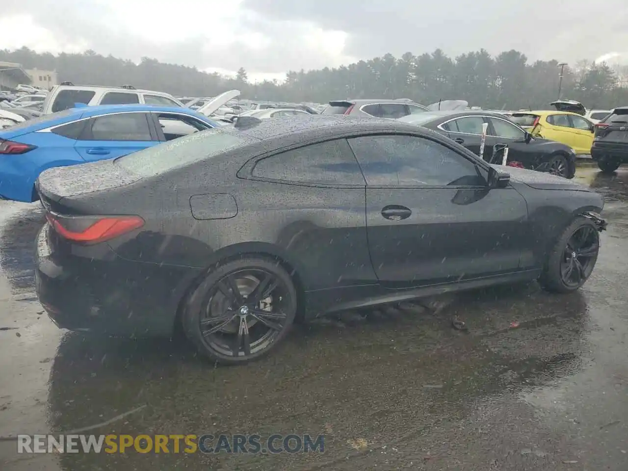 3 fotografías del automóvil dañado WBA73AP08MCF78448 BMW 4 SERIES 2021
