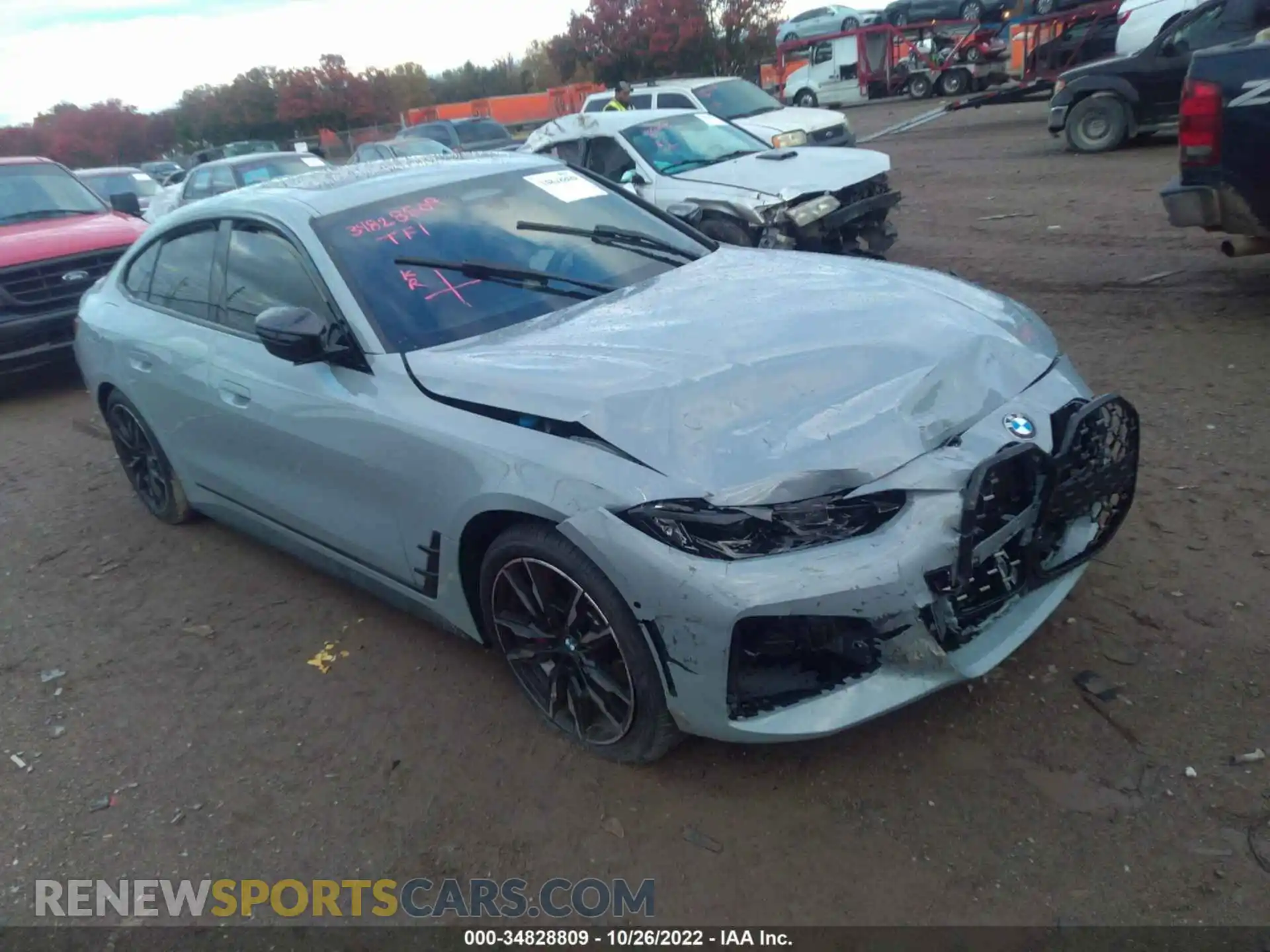1 Фотография поврежденного автомобиля WBA13AW07NFN11490 BMW 4 SERIES 2022