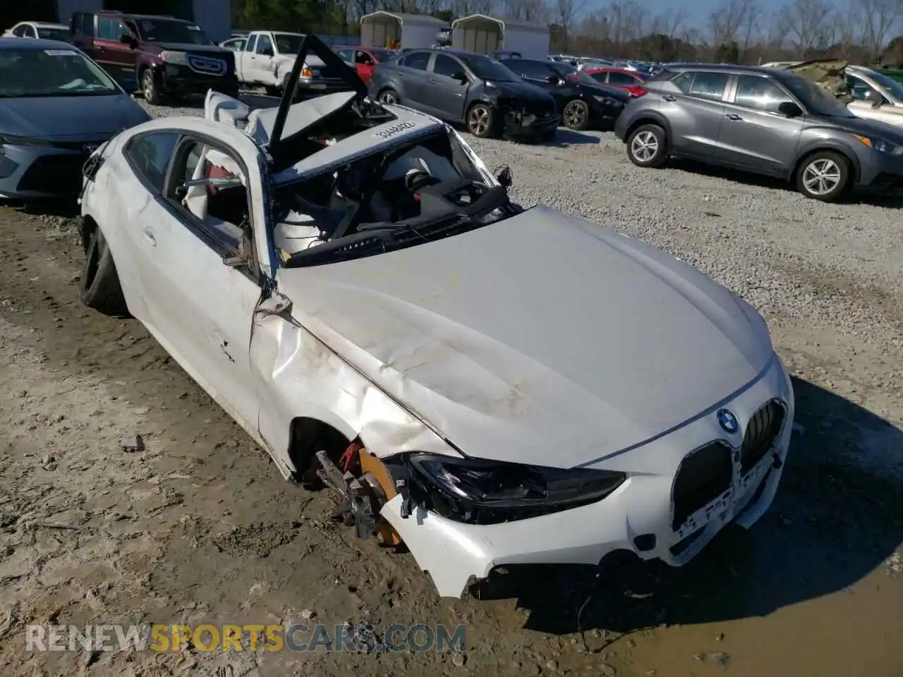 1 Photograph of a damaged car WBA53AP00NCH80273 BMW 4 SERIES 2022