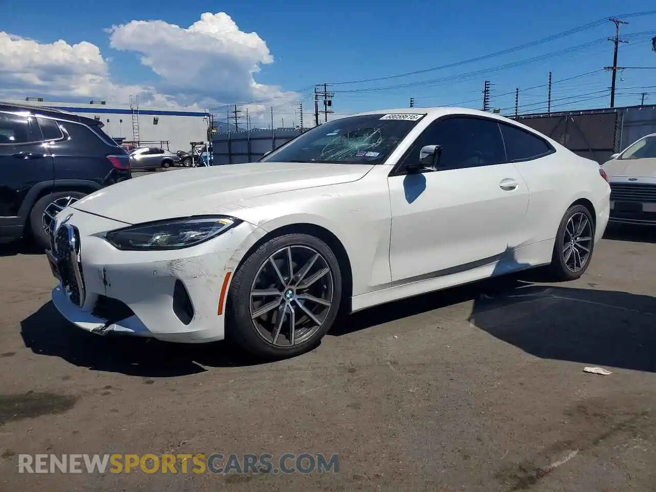 1 Photograph of a damaged car WBA53AP01NCH59965 BMW 4 SERIES 2022