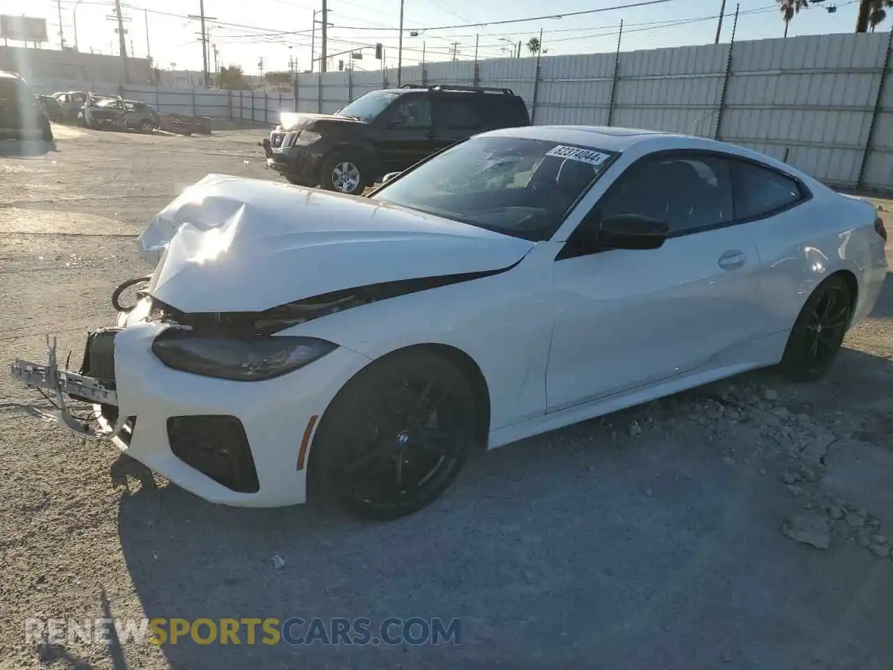 1 fotografías del automóvil dañado WBA53AP02NCK66633 BMW 4 SERIES 2022