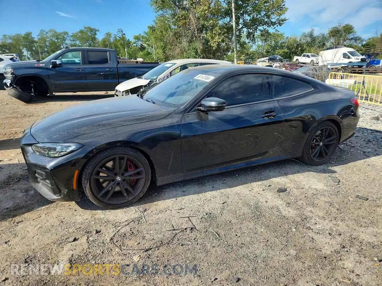 1 Photograph of a damaged car WBA53AP08NCK89236 BMW 4 SERIES 2022