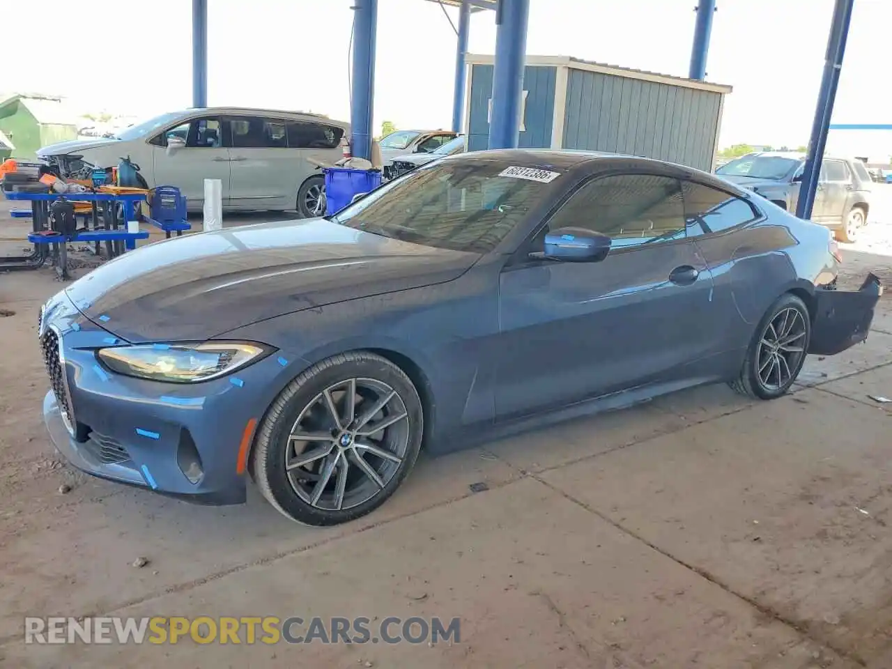 1 Photograph of a damaged car WBA53AP0XNCK81686 BMW 4 SERIES 2022