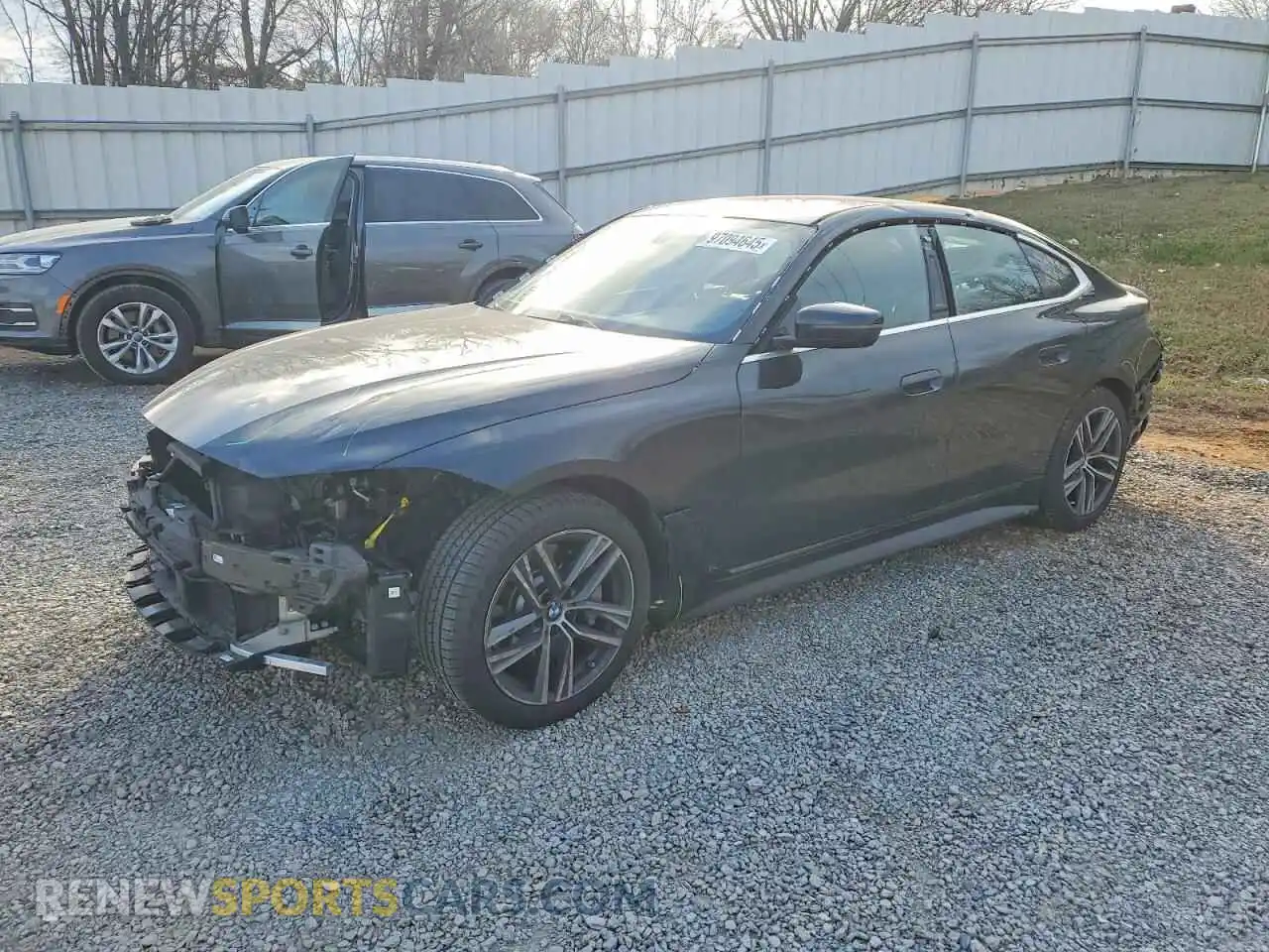 1 Photograph of a damaged car WBA63AV02NFM09232 BMW 4 SERIES 2022