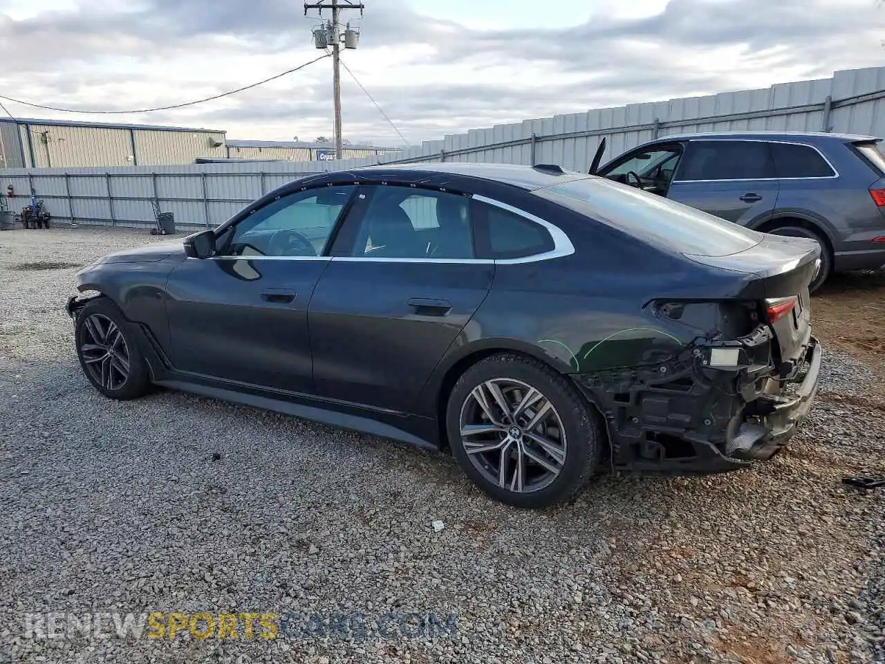 2 Photograph of a damaged car WBA63AV02NFM09232 BMW 4 SERIES 2022
