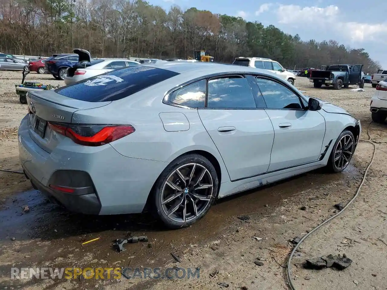 3 Фотография поврежденного автомобиля WBA63AV03NFM78284 BMW 4 SERIES 2022