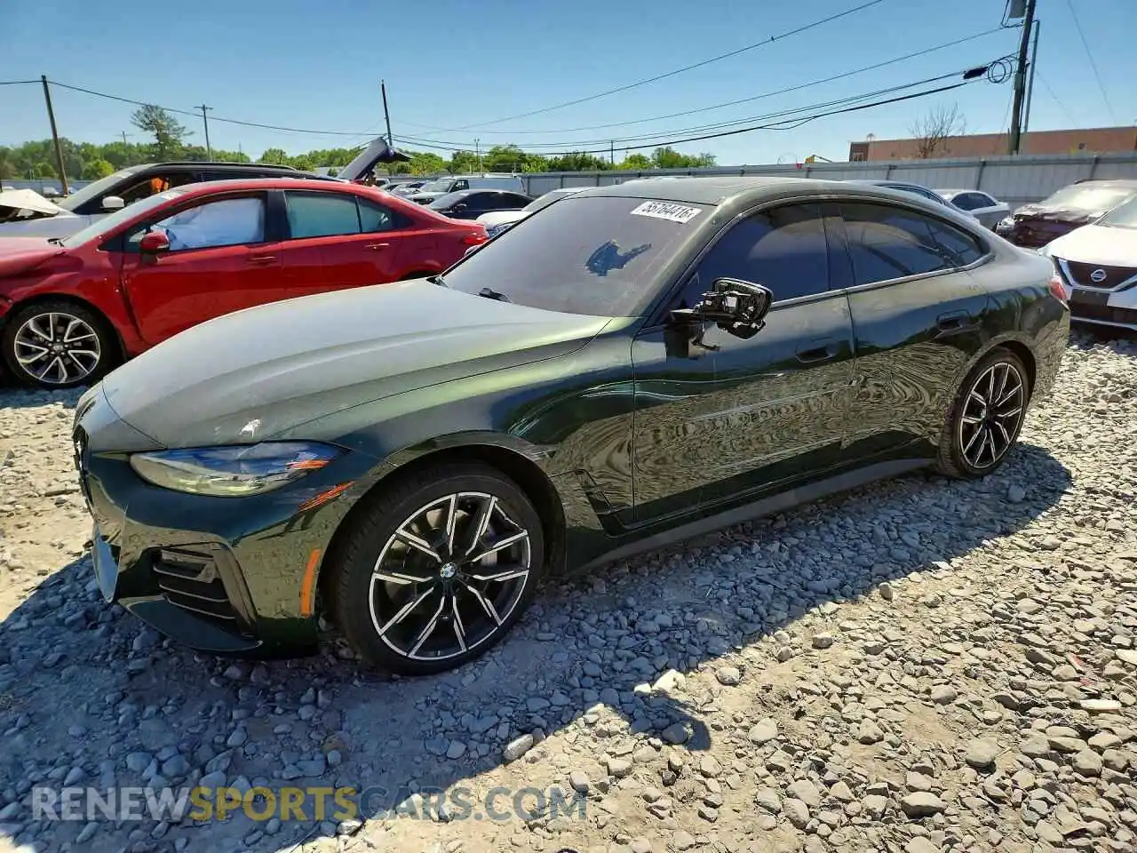 1 Photograph of a damaged car WBA63AV04NFM77922 BMW 4 SERIES 2022
