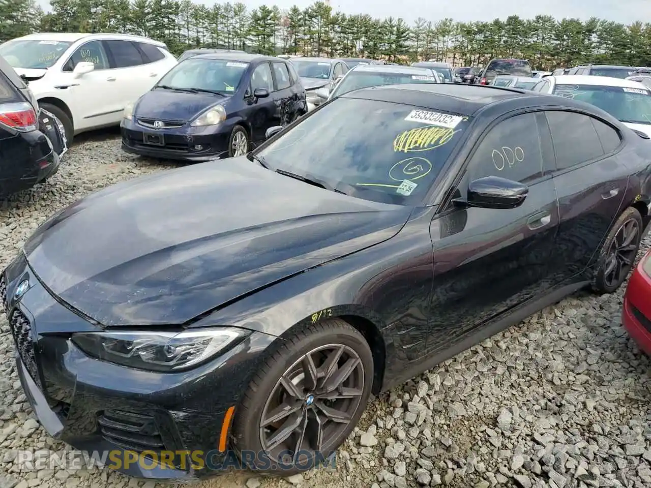 2 Photograph of a damaged car WBA63AV06NFM19522 BMW 4 SERIES 2022