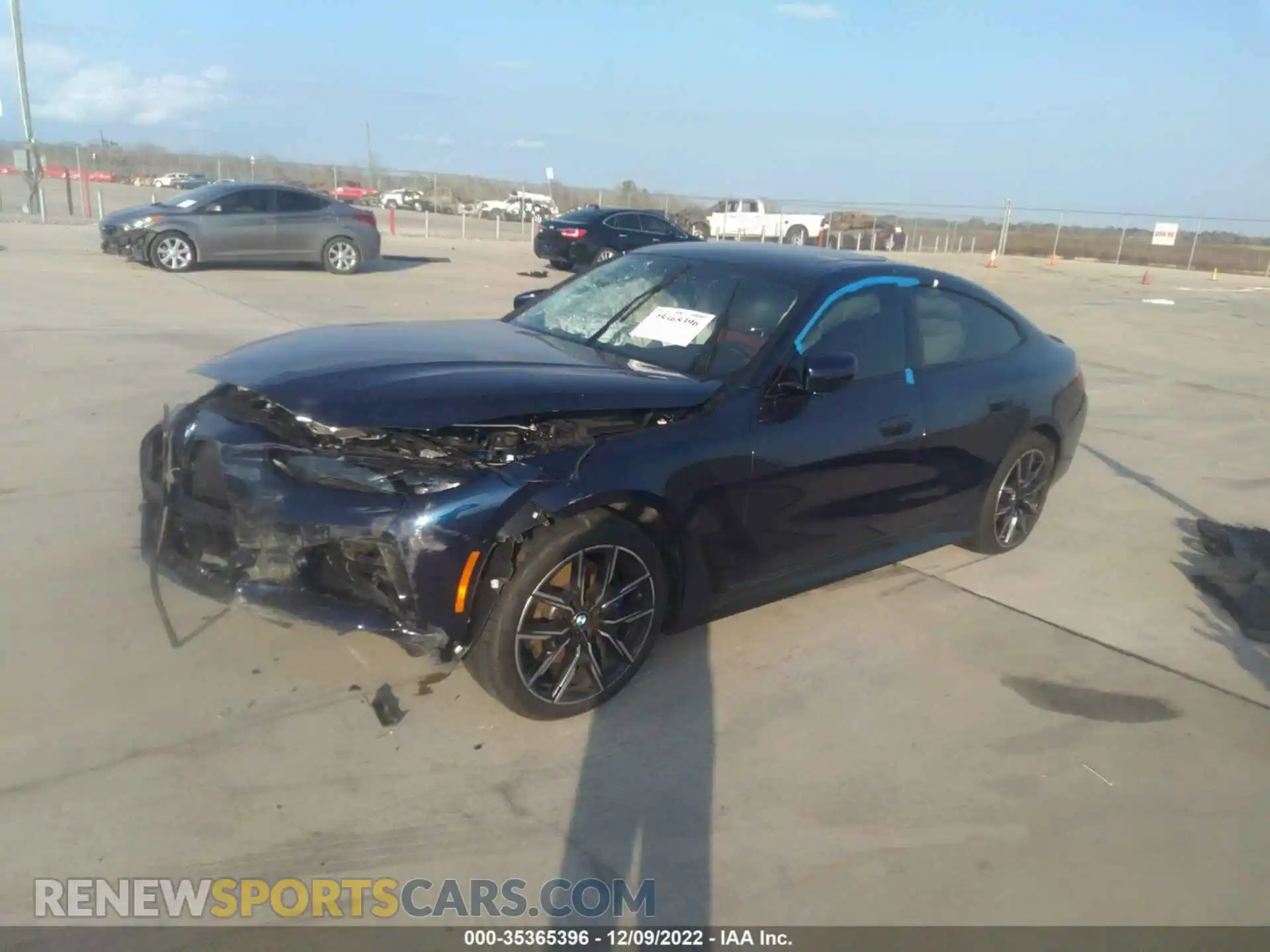 2 Photograph of a damaged car WBA63AV06NFM90252 BMW 4 SERIES 2022