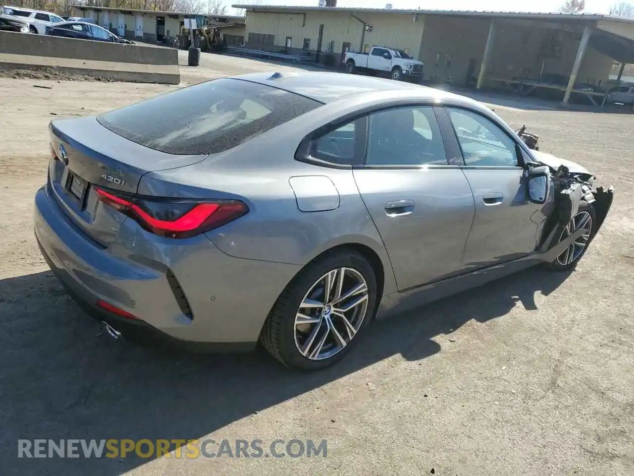 3 Фотография поврежденного автомобиля WBA63AV07NFM09890 BMW 4 SERIES 2022