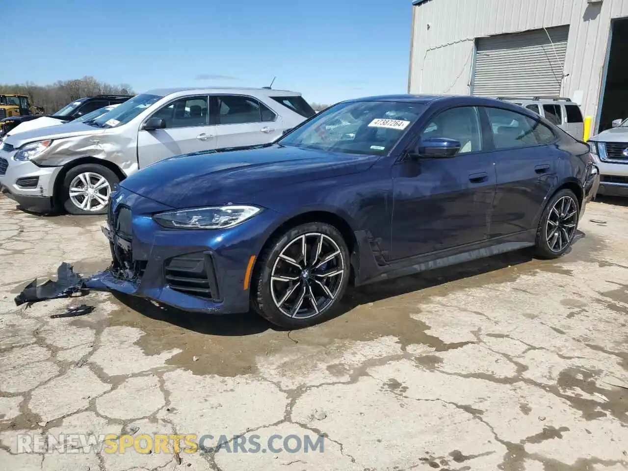 1 Photograph of a damaged car WBA63AV09NFM73980 BMW 4 SERIES 2022