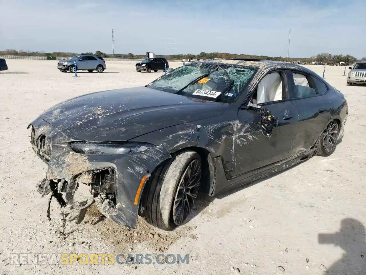 1 Photograph of a damaged car WBA63AV0XNFM60672 BMW 4 SERIES 2022