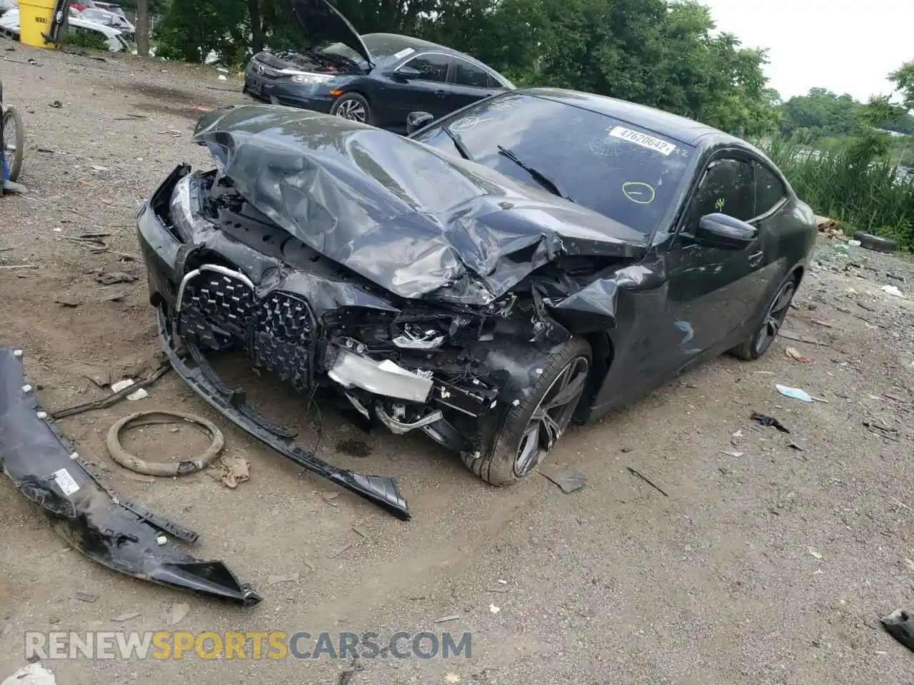 2 Photograph of a damaged car WBA73AP00NCJ02175 BMW 4 SERIES 2022