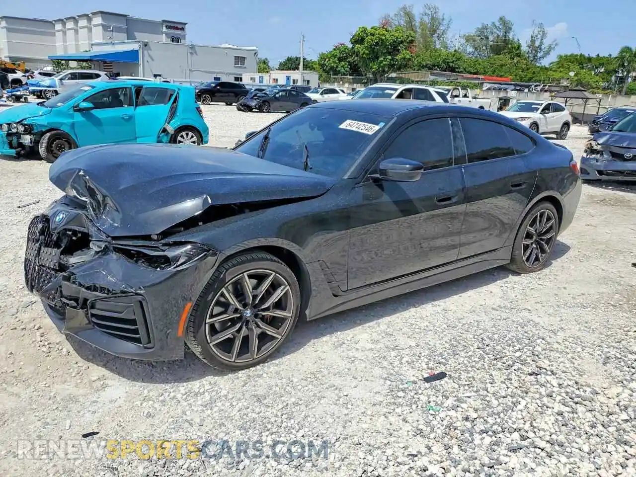 1 Photograph of a damaged car WBA63AV04PFN30122 BMW 4 SERIES 2023
