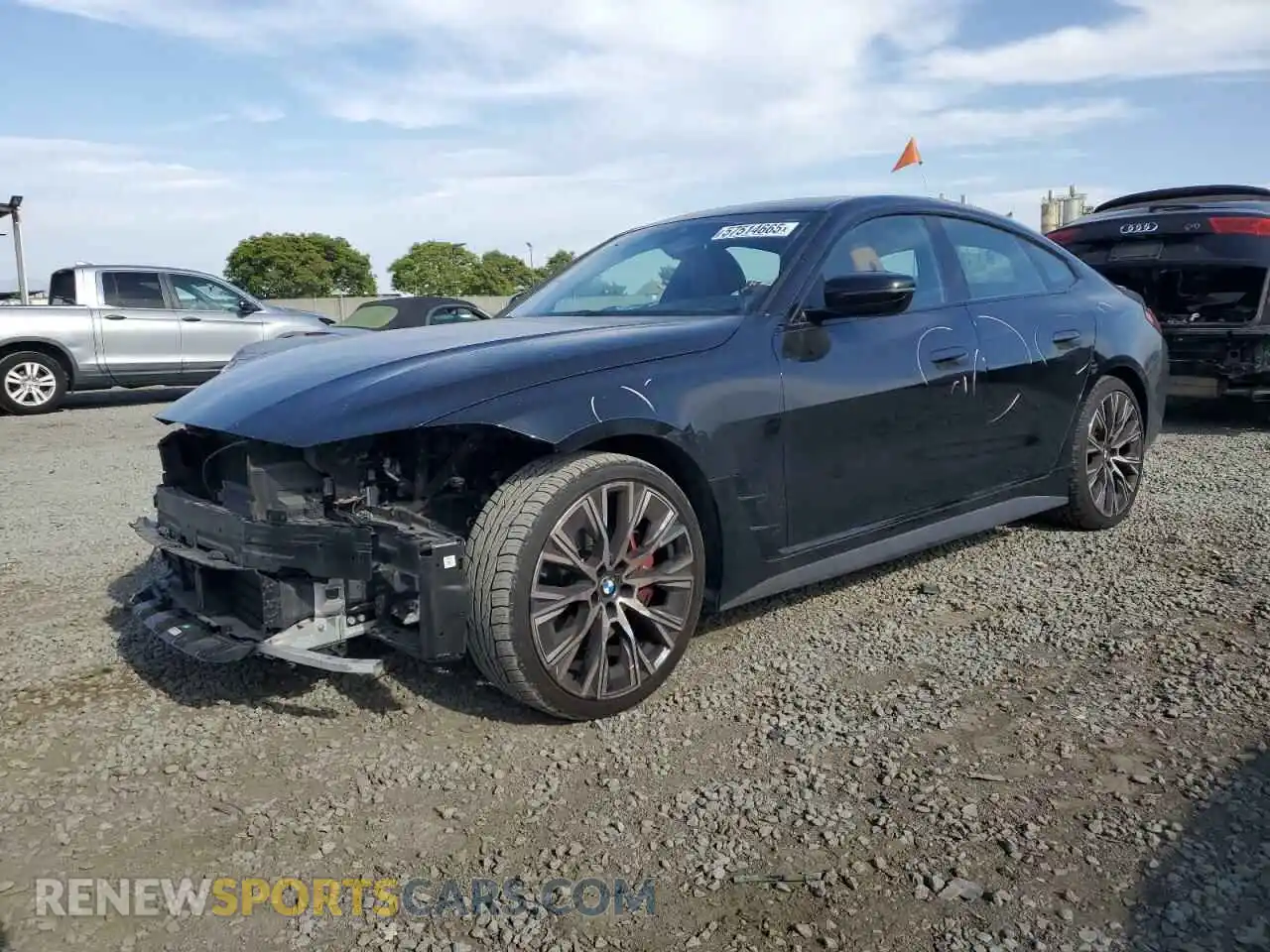 1 Photograph of a damaged car WBA63AV04PFN30895 BMW 4 SERIES 2023