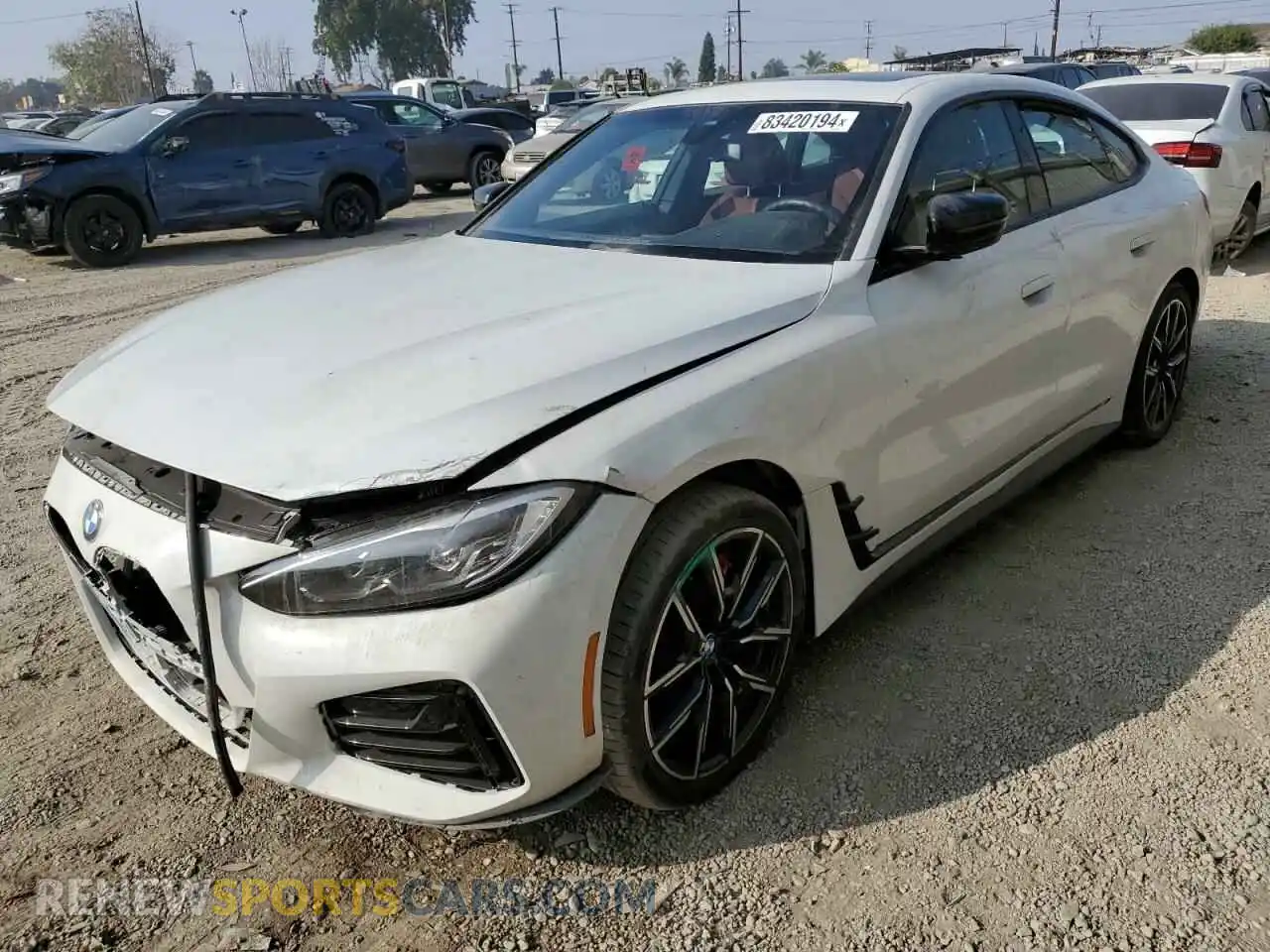 1 Photograph of a damaged car WBA63AV09PFP45446 BMW 4 SERIES 2023